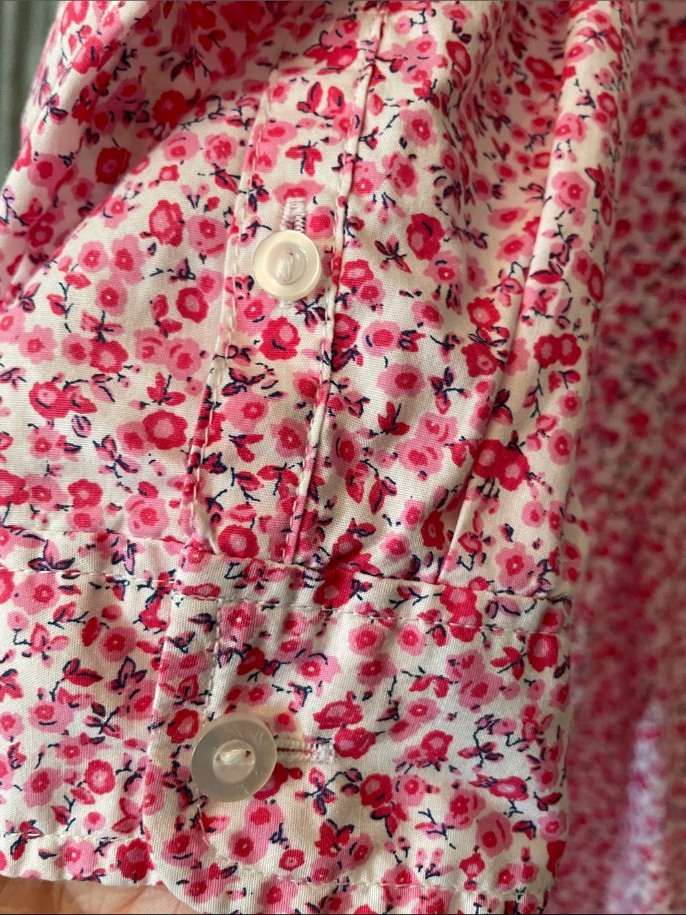 Eddie Bauer Pink and White Floral Button-Down Shirt - Picture 8 of 12